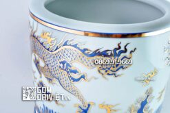 Bát Hương Vẽ Vàng 24K Cao Cấp Bát Tràng