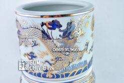 Bát Hương Vẽ Vàng 24K Cao Cấp Bát Tràng