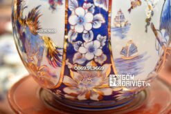 Bình Hút Tài Lộc Nhị Cảnh Thuận Buồm Mã Đáo Vẽ Vàng