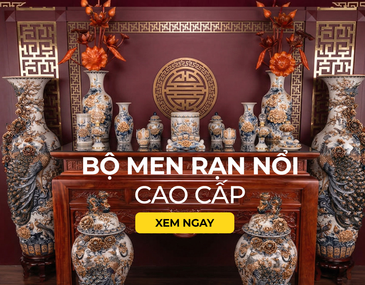 bộ men rạn nổi đầy đủ