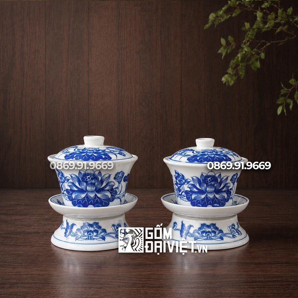 Bat Sam Co De Men Lam Ve Hoa Sen Bach Tinh Lien Hoa Bat Trang 2435
