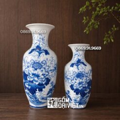 Loc Binh Men Lam Ve Hoa Sen Ki Bach Tinh Lien Hoa Bat Trang 9382